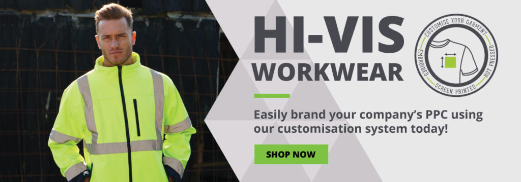 Hi-Vis Workwear - Easily brand your company's PPC using our customisation system today!